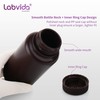 Labvida Amber Reagent Bottle HDPE Wide Mouth Round Plastic Bottles,