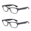 EYE ZOOM 2 Pack Unisex Blue Light Horn Rimmed Reading