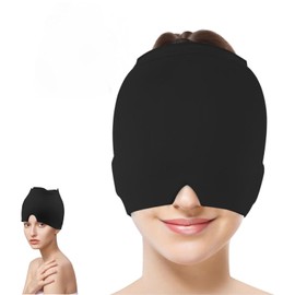Gorro para Migraña,Gorro Frio de Gel para Aliviar Dolor de Cabeza para Ojos Hinchados,Tensión,Sinusal y Estrés de Socorro,Migraine Miracle,Gorro de Hielo Compresas Frio y Calor Flexible y Reutilizable