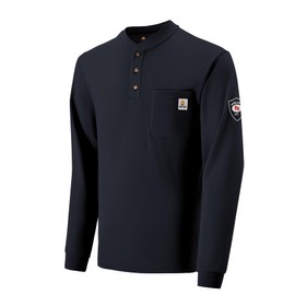 VANLENS FR Shirts for Men Flame Resistant Light Weight 6.5oz Long Sleeve Henley Shirts CAT2 NFPA2112 FR Clothing