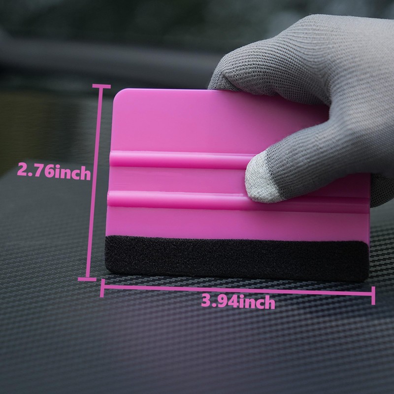 2-Pack Felt Edge Squeegee Tool for Car Vinyl Wrap, Window
