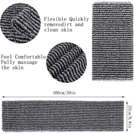 Exfoliating Washcloth, Black Grid Exfoliating Towel, Exfoliating Body Scrubber, for Men Women Exfoliation(1pcs)