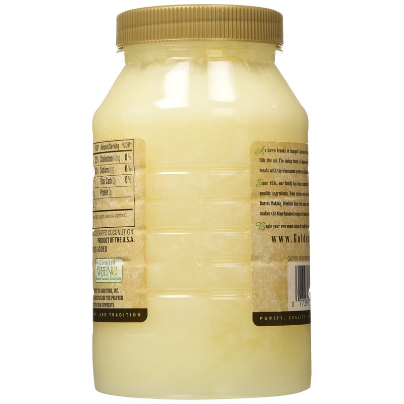 Golden Barrel Coconut Oil, 32 Ounce