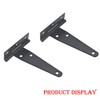 Ctyjia 2 Pcs T-Hinges, Tee Strap Black Door Hinges, with