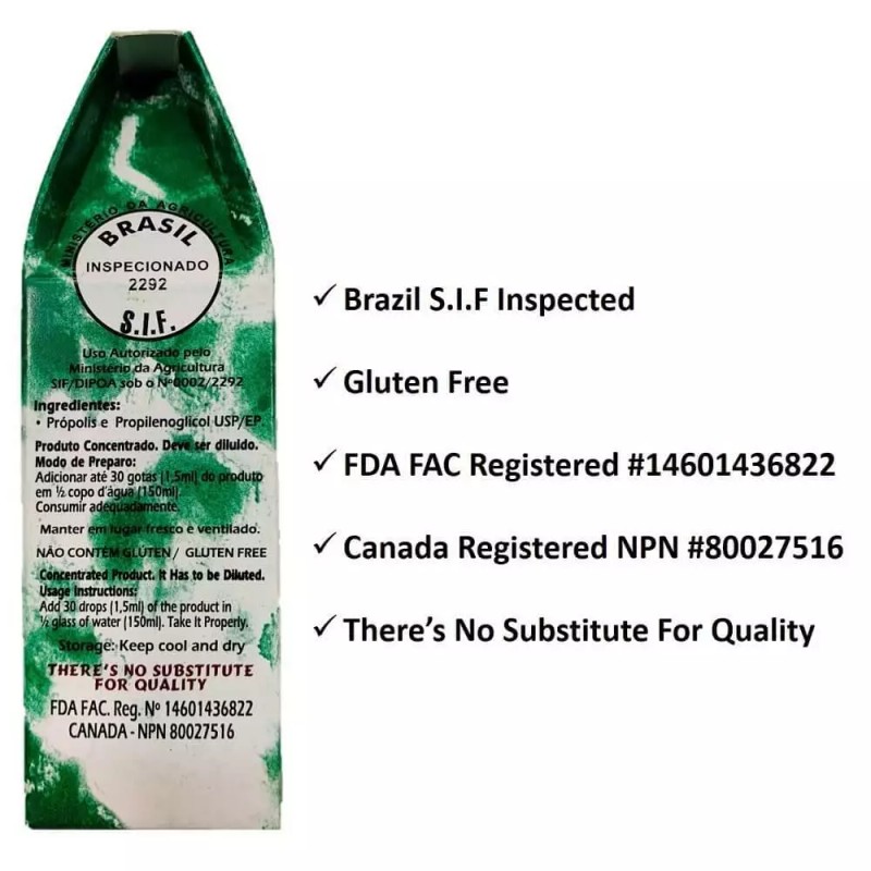 Pon Lee 3 Bottles of Brazilian Green Propolis Glycolic Extract