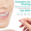 Floss Threaders, 400 Count Threaders for flossing, Dental Floss Threader