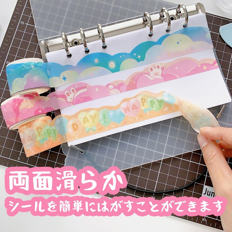 40 Sheets Peel Off Paper Sticker Pad Refill, Supports 6