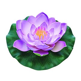 Pontec PondoLily - Floating Water Lily in Purple / Plastic Pond Decoration