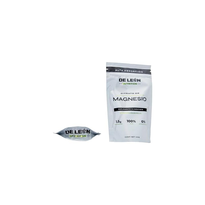 Citrato de Magnesio puro calidad Premium en Polvo 100g. Alta