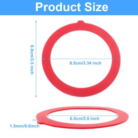 Dijedev Flush Valve Seal, 3 Pack Silicone Material Toilet Ring Seal for K-GP1059291, Canister Flush Valve Toilet Gasket Replacement Parts, Toilet Tank Parts Gasket