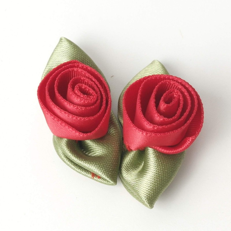 Micomon Mini Ribbon Bows for Crafts Mini Roses Ribbon Flowers