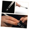 Ipetboom 5pcs Stainless Steel Tweezers Kit Flat Tip Multi Functional