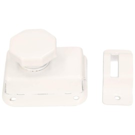 KOTARBAU® Sliding Bolt White/Brown Lock Latch Door Bolt Gate Bolt Push Bolt Bolt Bolt Anti-Theft Lock (White)