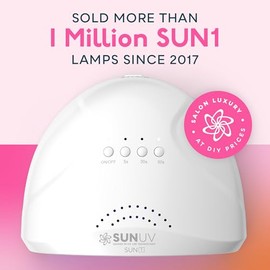 SUNUV Lámpara de uñas LED UV, luz de gel para esmalte de uñas, secadora UV con 3 temporizadores SUNone White