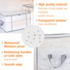 80L Clothes Storage Bags, 4 Pack Large Clear Capacity Clothes