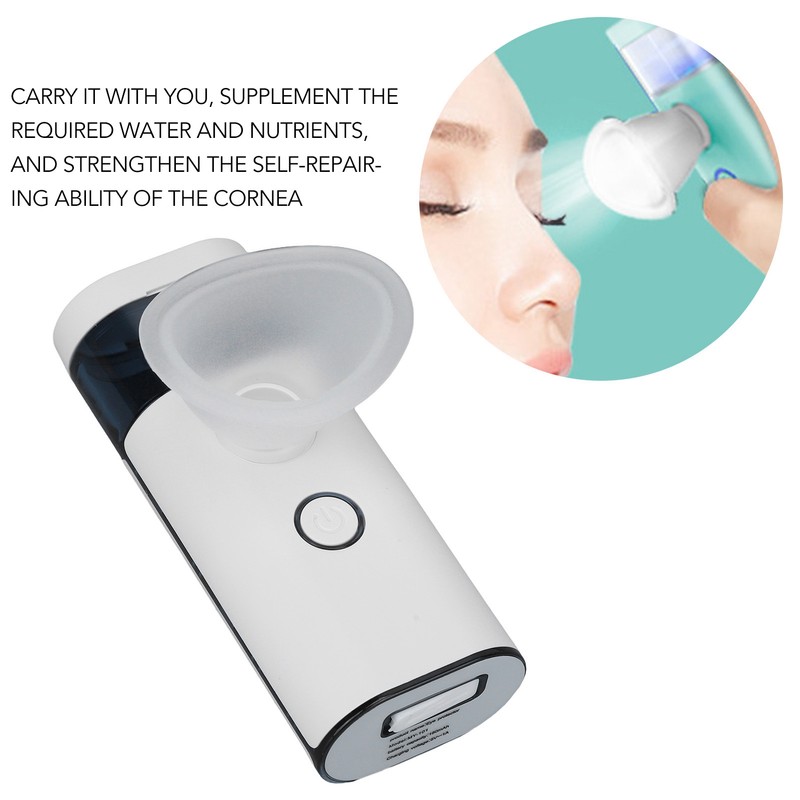 Eye Nebulizer White Portable Rechargeable Massage Moisturizing Atomization Eye Sprayer