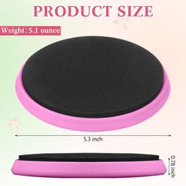 VioraWhite Ballet Turning Disc for Dancers Ballet Turning Board Figure Skating Spinner Portable Spin Board for Pirouette with Bags for Dancer, Ice Skater, Gymnast, Balance Stability(Pink,13.5 cm)