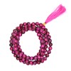 Pink Tiger Cats Eye Buddhist Prayer Beads Japa Mala with