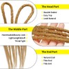20" Double Ended Dreadlock Extensions 10 Strands Golden Brown DE