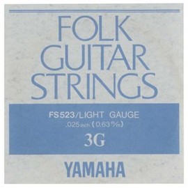 Yamaha FS523 Acoustic Guitar Rose Strings 3 Strings x 6 Pack