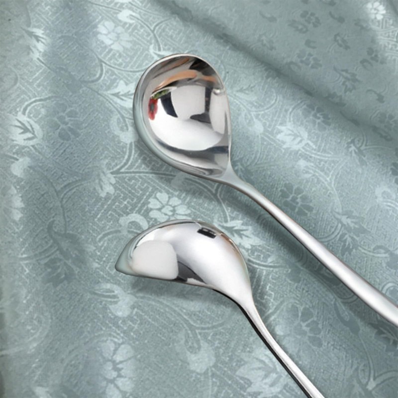 2 Pcs Small Ladle Soup Spoon Stainless Steel Soup Spoon