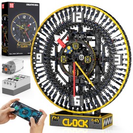 Mould King 10160 Cyberpunk Grand Clock Building Set - 3675+ PCS Motorized DIY Clock Model with Mechanical Gears, APP Control & Real-Time Display, Advanced Engineering Toy for Adults & Teens 14+