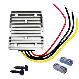 Funayama DC-DC Golf Cart 36V 48V to 12V 20A 240W Voltage Regulator Step Down Converter, Waterproof Power Supply Module