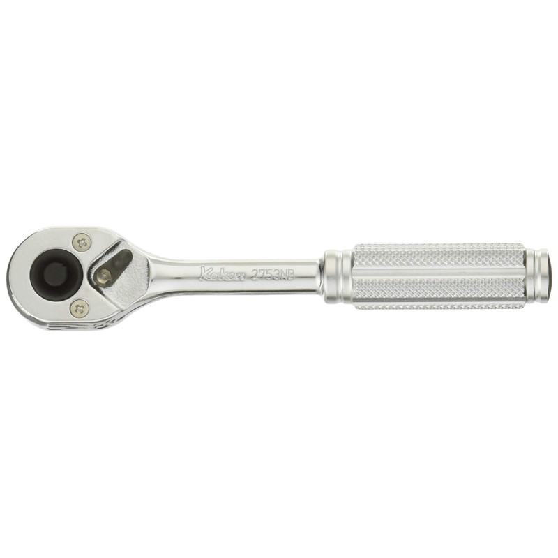 Koken 2753NB 1/4 inch (6.35 mm) SQ. Ratchet Handle (Knurled