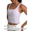 Danysu Women Cotton Rib Tank Top with Built in Bra