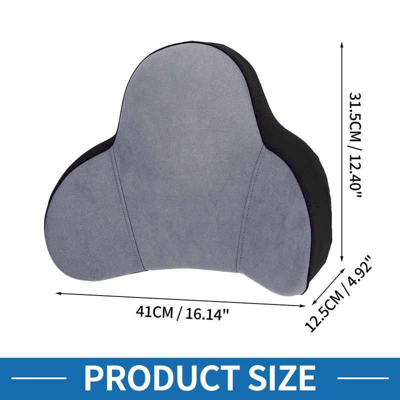 A ABSOPRO Car Seat Lumbar Cushion Memory Foam Support Ergonomic