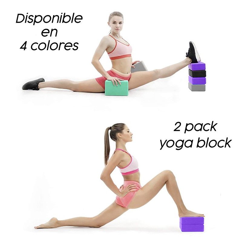 MONZÓ| Bloque de Yoga | (GRIS, 2 BLOQUES DE YOGA)