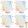 MujHoJm 4 Pack LED Square Recessed Lighting 11 Inch Ultra-Thin,