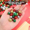200 Pieces Christmas Sequins Foam Balls 1.2cm 1.7cm Mini Polystyrene