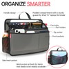 DELTAMANN Rugged Organizer Insert for Briefcase Tote Shoulder Messenger Bag