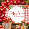 MEHOFOND 7x5ft Fall Apple Baby Shower Photography Backdrop Apple of