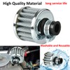 MOCNT 2 Stück Auto Luftfilter 12mm Auto Luftansaugfilter Universal Turbo