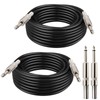 MOOKEERF 1/4" Speaker Cable - 2PCS 20 Feet 1/4 Inch