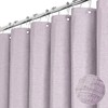 BTTN Lavender Shower Curtain - Linen Textured Heavy Duty Waterproof