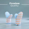 folkulture 1 Pair Short Silicone Oven Mitts, High Heat Resistant