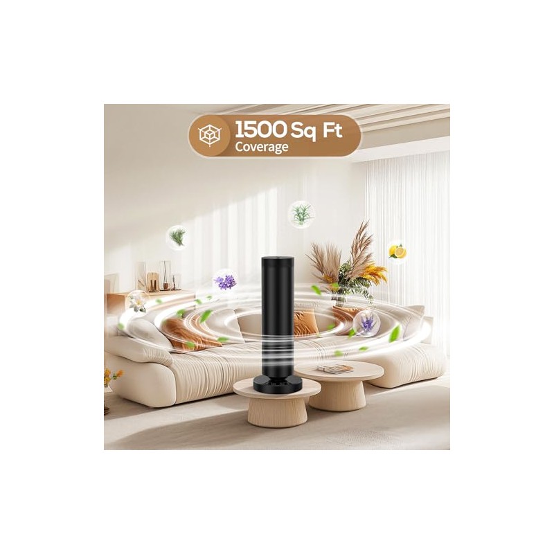 Waterless Diffuser with 108ML Essential Oils, Covers 1500 Sq Ft,