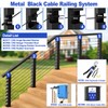 CKE 50 Pack Black Cable Railing Kit Hand Swage Threaded
