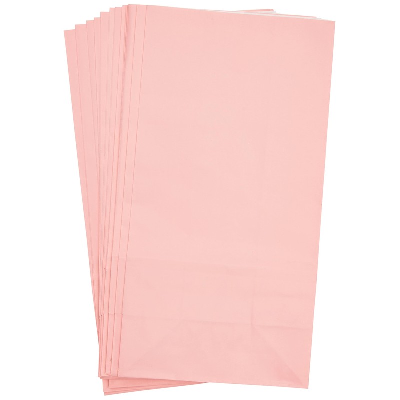 Vibrant Pastel Pink Paper Party Bags (Pack of 12) -