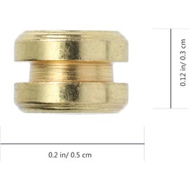 Cuentas de Cuerda Accesorio Práctico para Modificación de Cuerdas de Aleación de Zinc Paquete de 10 Piezas para Guitarra Doradas para Guitarra Acústica
