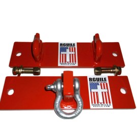 Rguile Industrial Bolt on tractor bucket double hook and shackle Kubota Kioti Orange Free Shipping