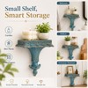 DECHOUS Small Vintage Floating Wall Shelf, European Style, 5.8x3.5x7 Inch