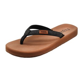 FLOJOS Women's Billie Sandal, Black Artisan, 8