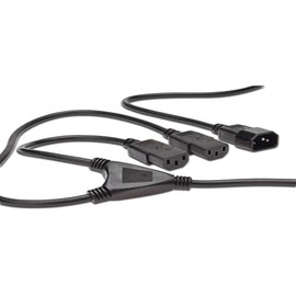 Assmann 440400/017/ – SPLITTER CABLE – IEC C14 Male to 2 x C13 Socket