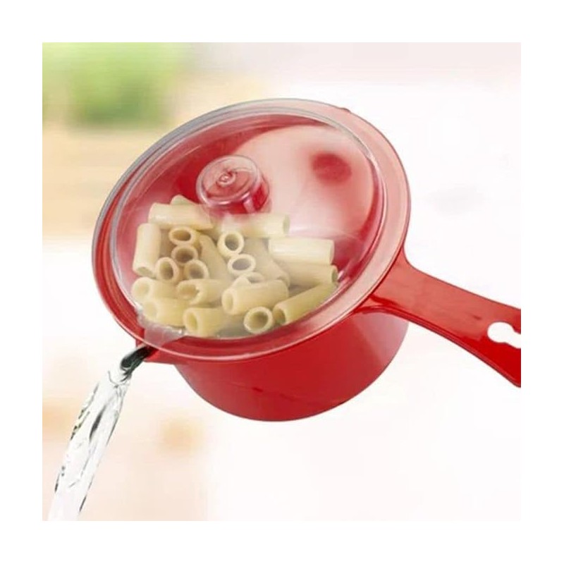 Microwave Safe Pot with Lid & Spout - Cooker &
