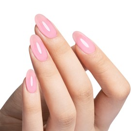 MAYCHAO 15ML Clearly Pink Builder Nail Gel 7 in 1 Clear Pink Builder Strengthener Gel Nail Polish for Nail Extension, Hard Gel Builder Base Gel Rhinestone for Valtines Home Manicure, 0.5 OZ-27