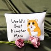 PLITI Hamster Makeup Bag World's Best Hamster Mom Hamster Lover